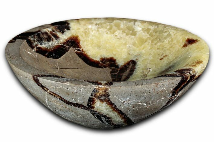 Eye-Eatching, Polished Septarian Dish - Madagascar #350225